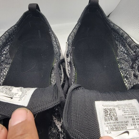 Nike Air Max Flyknit Racer Mens 15 Running Shoes Black White Oreo DJ6106-001 main image 11